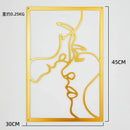 Painel Decorativo Feminino Vazado em Metal – Arte de Parede Moderna para Casa