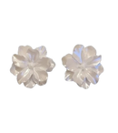 Brincos Femininos de Camélia Branca fairycore